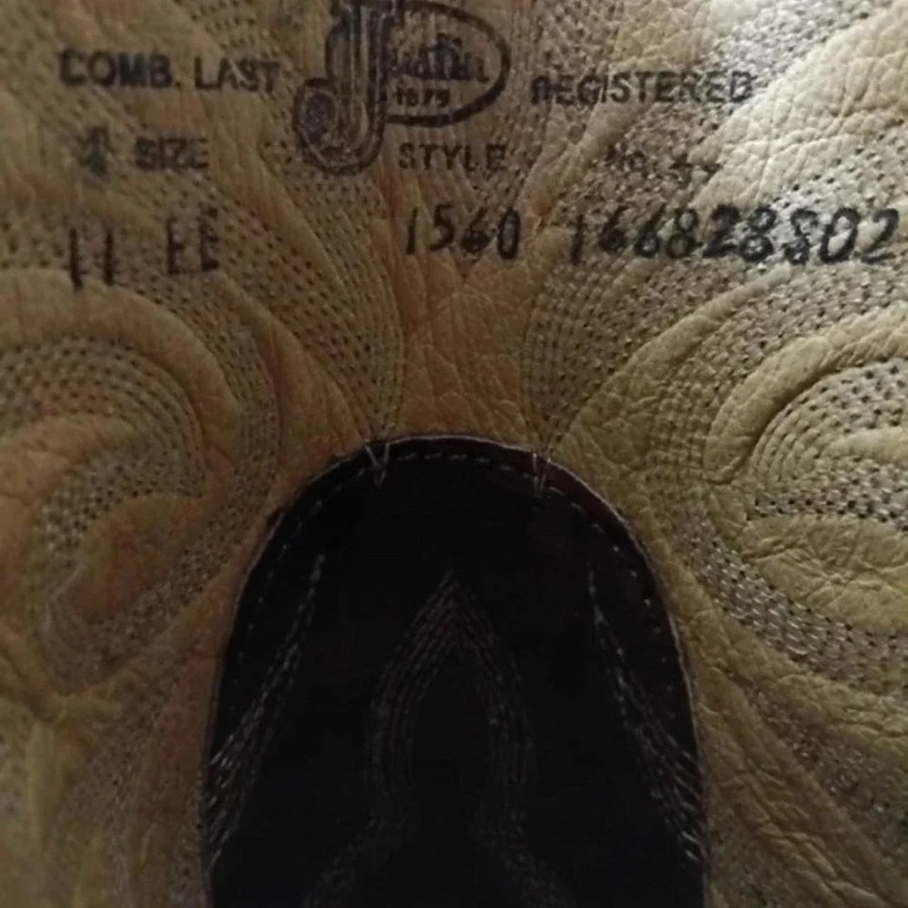 Justin Brown Leather Booits
